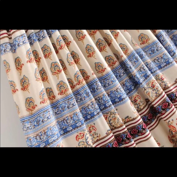 Gypsy boho broomstick skirt long maxi spell S M hippie bohemian free spirit - Picture 4 of 11